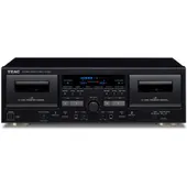 TEAC W-1200-B Doppel-Kassetten-Deck / USB / schwarz