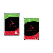 Seagate 2er Set IronWolf NAS HDD ST6000VN006 12TB - 2x6 TB 3,5 Zoll SATA 6 Gbit/s CMR