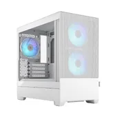 Fractal Design Pop Mini Air Gaming PC Gehäuse Mini-Tower Weiß gedämmt Seitenfenster