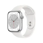 Apple Watch Series 8 GPS 45mm Silver Aluminium Case / White Sport Band Regular