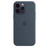Apple iPhone 14 Pro Max Silikon Case mit MagSafe Storm Blue
