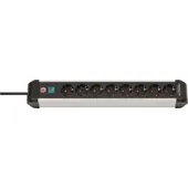 Brennenstuhl Premium-Alu-Line Steckdosenleiste 8-fach 3m silber/schwarz 
