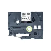 Brother TZER251 P-Touch Thermo Textilfarbband weiß / schwarz, 24mm x 4m