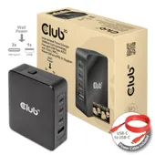 Club 3D Reise Ladegerät 140W GAN, PPS, Power Delivery (PD) 3.1