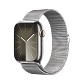 Apple Watch Series 9 Cellular Edelstahl 45mm silber (milanaise silber)