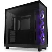 NZXT H6 Flow RGB - Mid-Tower Airflow Gaming Gehäuse Schwarz Glasfenster