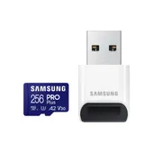 Samsung PRO Plus 256 GB microSDXC-Speicherkarte (2023) mit USB-Adapter