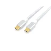 EQUIP 128355 USB 3.2 Gen 2 C auf C Kabel 0.5m PD100W 4K/60Hz 10Gbps Weiß