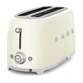 SMEG TSF02CREU 50s Style 4 Scheiben Langschlitz Toaster Creme