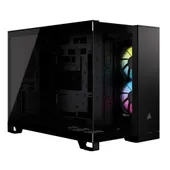 Corsair 2500X Gaming PC Gehäuse Midi-Tower Schwarz Seitenfenster