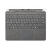 Microsoft Surface Pro Keyboard mit Stiftaufbewahrung platin