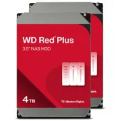 WD Red Plus 2er Set WD40EFZZ NAS HDD 8TB - 2x 4TB 5400 rpm 128 MB 3,5 Zoll SATA 6 Gbit/s CMR