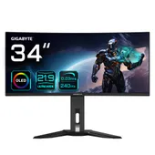 GIGABYTE MO34WQC2 34 Zoll UWQHD DualMode Curved QD-OLED 21:9 240 Hz Gaming Monitor