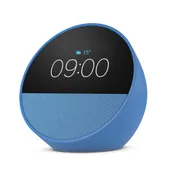 Amazon Echo Spot (2024) Smart Clock mit sattem Klang und Alexa blau