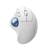 Logitech Ergo M575s Weiß - Kabellose Trackball-Maus inkl. Logi Bolt Adapter