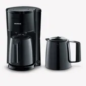 Severin KA 9307 Filterkaffeemaschine 2 Thermokannen schwarz