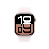 Apple Watch Series 10 GPS 42mm Aluminium rose gold Sportarmband light blush - S/M
