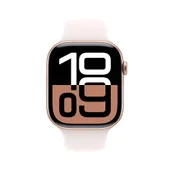 Apple Watch Series 10 LTE 46mm Rose Gold Aluminiumgehäuse mit Light Blush Sportarmband - M/L