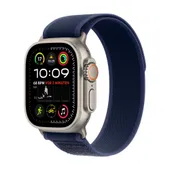 Apple Watch Ultra 2 LTE 49mm Titanium Natur Gehäuse mit blauem Trail Armband - S/M