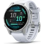 Garmin Fenix 8 - 43 mm AMOLED Steinweiss/Silber