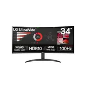 LG 34WR50QK-B 34 Zoll UWQHD Curved VA LED 21:9 100 Hz Monitor