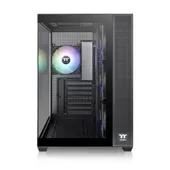 Thermaltake View 380 Gaming PC Gehäuse Midi-Tower Schwarz Seitenfenster