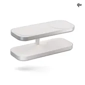 Zens Aluminium Series Quattro Wireless Charger Pro 4 mit Netzteil 65W Qi2 weiß