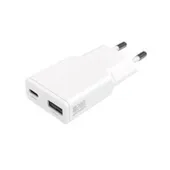 4smarts Netzladegerät PDPlug Duos Slim 20W GaN USB-C/A weiß