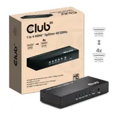 Club 3D HDMI 4 auf 1 Umschalter 4K120Hz Umschalter schwarz