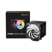 be quiet! Pure Rock PRO 3 LX ARGB CPU Kühler für Intel und AMD CPU schwarz