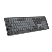 MX Mechanical Grafit, Taktile-Switches (Leise), DE-Layout (Qwertz), Logi Bolt Adapter, Bluetooth, USB-C, Unterstützt von Logi Options+