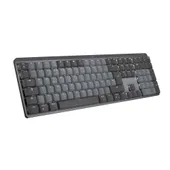 MX Mechanical Grafit, Clicky-Switches (Leise), DE-Layout (Qwertz), Logi Bolt Adapter, Bluetooth, USB-C, Unterstützt von Logi Options+