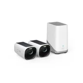 eufyCam 3 Überwachungskamera 4K 2+1 inkl. eufy S350 Überwachungskamera 4K 360 Dual Cam Indoor Nachtsicht