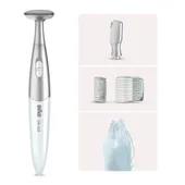 Braun FG1100 Silk-épil Bikinitrimmer Weiß Präzisionshaarentferner