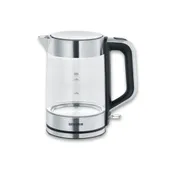 Severin WK 3420 Wasserkocher 2200W 1,7l transparent/schwarz/silber