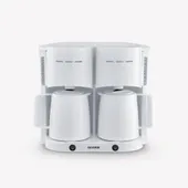 Severin KA 9314 Duo-Filterkaffeemaschine mit 2 Thermokannen 1000W weiß