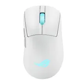 ASUS ROG Keris II Origin Wireless RGB eSports Maus Weiß, 42.000 dpi, 2.4 Ghz, Bluetooth, USB-C