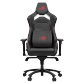 ASUS ROG Chariot X Core Gaming-Stuhl - Aura RGB Beleuchtung, 4D-Armlehnen, Schwarz