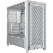 Corsair Frame 4000D Gaming PC Gehäuse Midi-Tower Weiß Seitenfenster