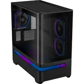 ASUS Prime AP202 mATX Gaming Gehäuse mit Seitenfenster schwarz