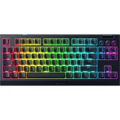 RAZER BlackWidow V4 Tenkeyless (TKL) HyperSpeed Gaming Tastatur kabelgebunden / kabellos (Funk / Bluetooth), Schwarz
