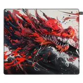 Cherry XTRFY GP6 Hydrus Red Gaming Mousepad | 460 x 400 mm, Stoff, Rutschfeste Gummiunterseite