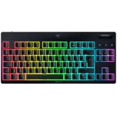 RAZER BlackWidow V4 Low Profile TKL HyperSpeed Gaming Tastatur kabellos / kabelgebunden (Funk / Bluetooth), Mechanisch, Schwarz