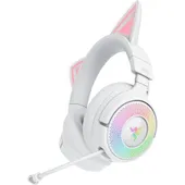 Razer Kraken Kitty V3 Pro Weiß - Kabelloses RGB-Kitty-Headset für Gaming
