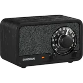 Sangean WR-8 Portables FM-Radio Echtholz-Gehäuse Mitternachtseiche