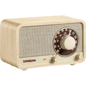 Sangean WR-8 Portables FM-Radio Echtholz-Gehäuse Weiße Esche