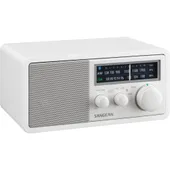 Sangean WR-11 BT Retro-Radio Echtholz-Gehäuse Mattweiß