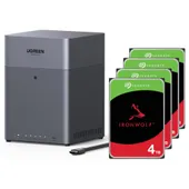 UGREEN NASync DH4300 Plus NAS System 4-Bay 16TB inkl. 4x Seagate IronWolf ST4000VN006 4 TB