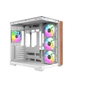 THERMALTAKE View 380 WS ARGB Midi Tower ATX Gehäuse snow white