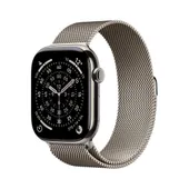 Apple Watch Series 11 GPS + Cellular 46mm Natural Titanium Gehäuse mit Natural Milanese Loop - M/L